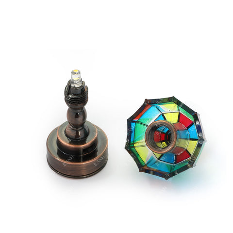 Mosaic Lattice Dollhouse Table Lamp w/ Battery