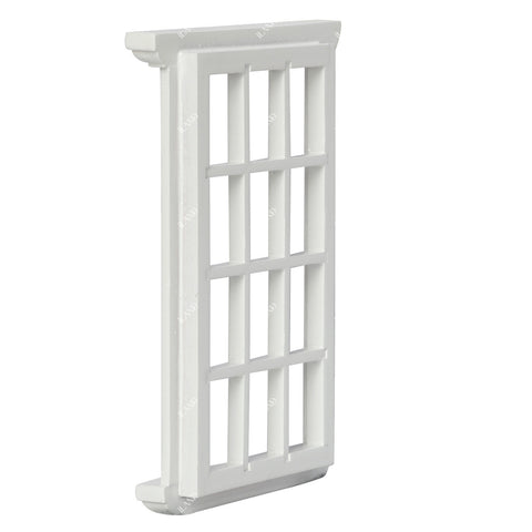 1/12 Scale White Wooden Dollhouse Windows 2pcs