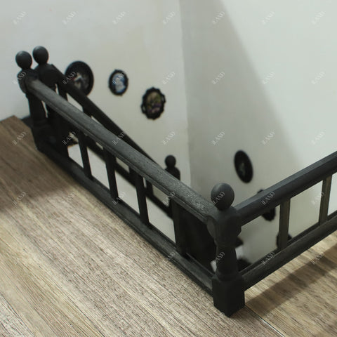 Dollhouse Stairs w/ Adjustable Handrails 2 Sets & DIY Railing