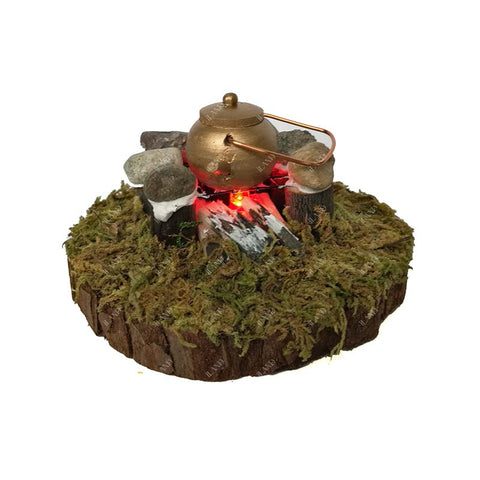 Miniature Fairy Garden Campfire Cookout