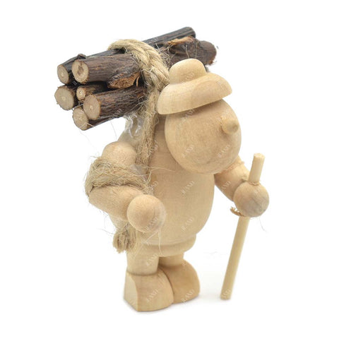 Dollhouse Mini Woodcutter Figurine