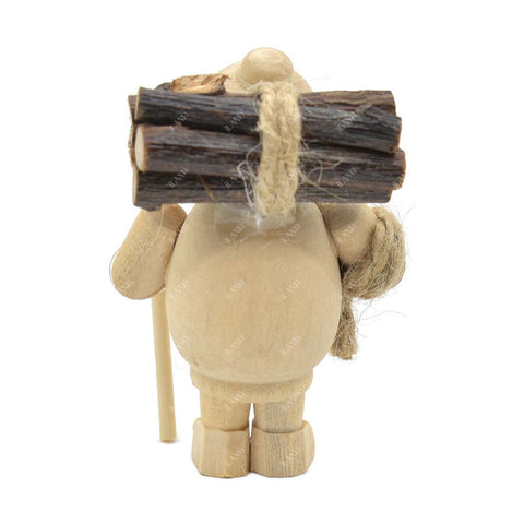 Dollhouse Mini Woodcutter Figurine