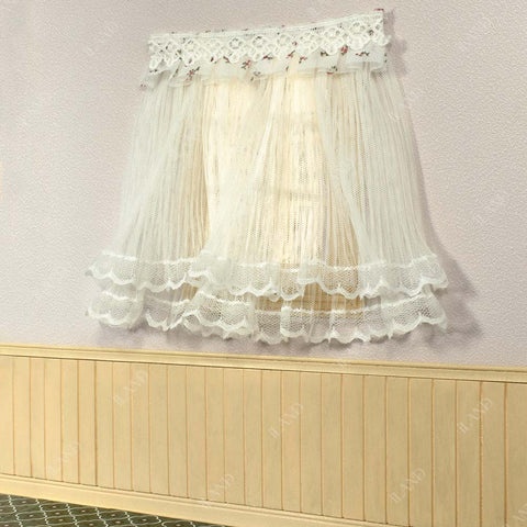 Dollhouse Lace Tulle Curtains 2pcs