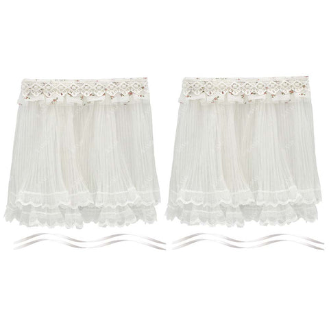Dollhouse Lace Tulle Curtains 2pcs