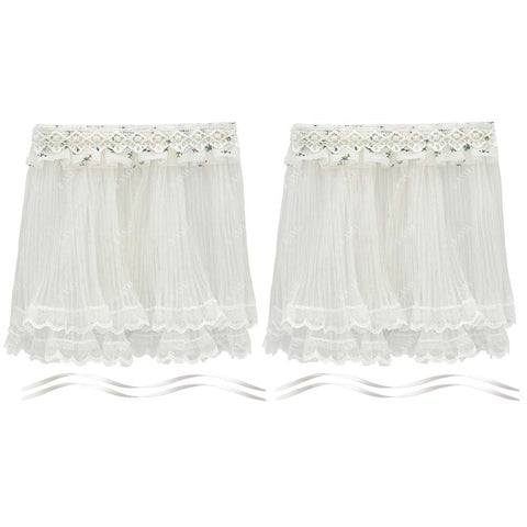 Dollhouse Lace Tulle Curtains 2pcs