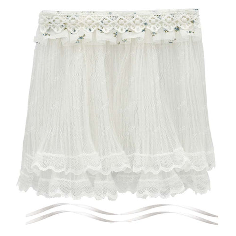 Dollhouse Lace Tulle Curtains 2pcs