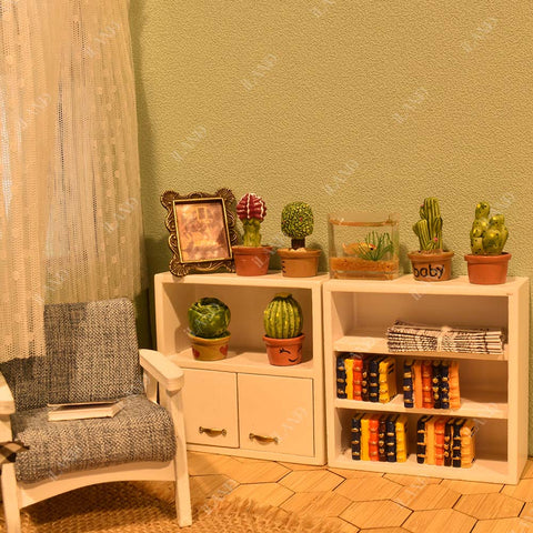 Dollhouse Retro Metal Framed Picture