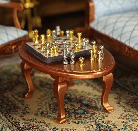 Victorian Dollhouse Furniture Living Room Vintage Set 8pcs