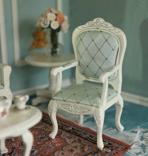 Victorian Dollhouse Furniture Living Room Vintage Set 8pcs