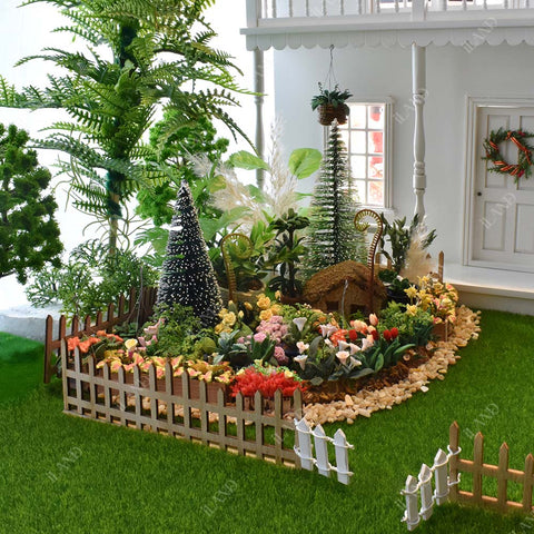 Fairy Garden Artificial Grass & Miniature Fences