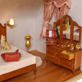 Vintage Dollhouse Bedroom Furniture Set