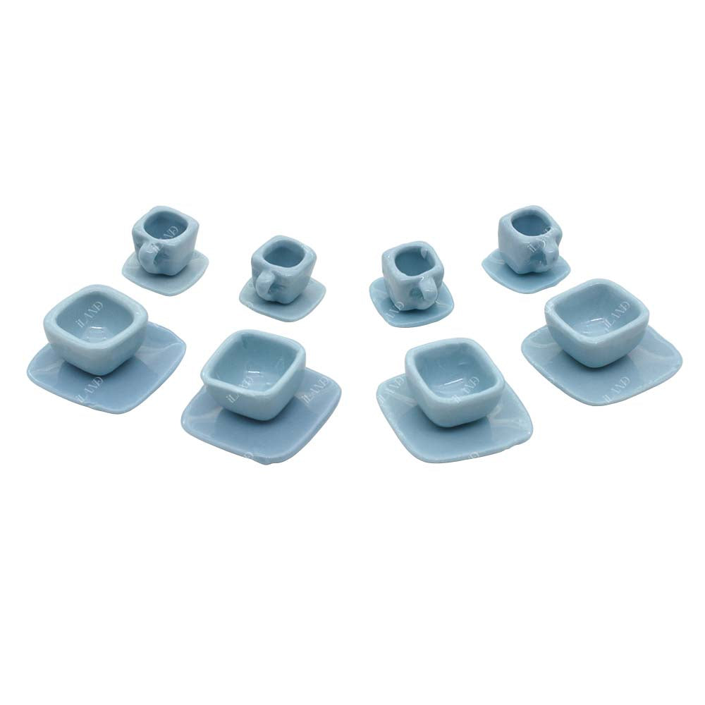 Dollhouse Blue Ocean Square Tea Set Romantic – iLAND