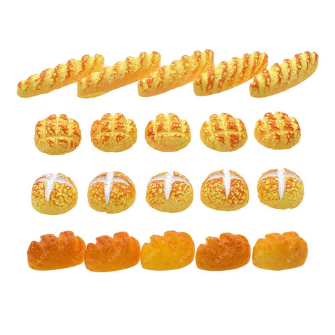 Dollhouse Accessories Mini Bread 4pcs