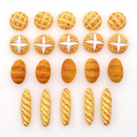 Dollhouse Accessories Mini Bread 4pcs