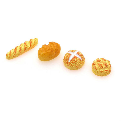 Dollhouse Accessories Mini Bread 4pcs