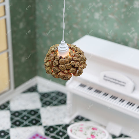 1/12 Dollhouse Pendant Light w/ Plug