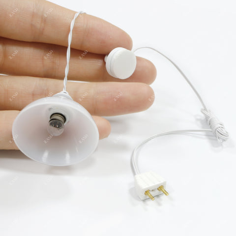 1/12 Dollhouse Pendant Light w/ Plug