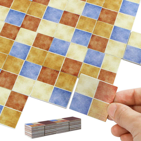 Dollhouse Flooring Boards (60 pcs Color Patch work Tiles)