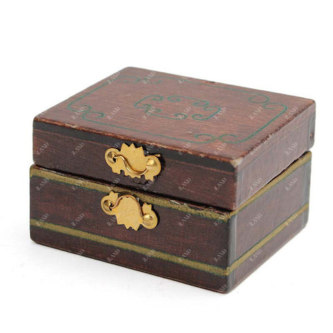 Dollhouse Accessories Mini Wood Jewelry Box