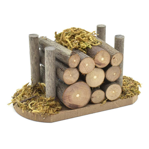Dollhouse Wooden Woodpile