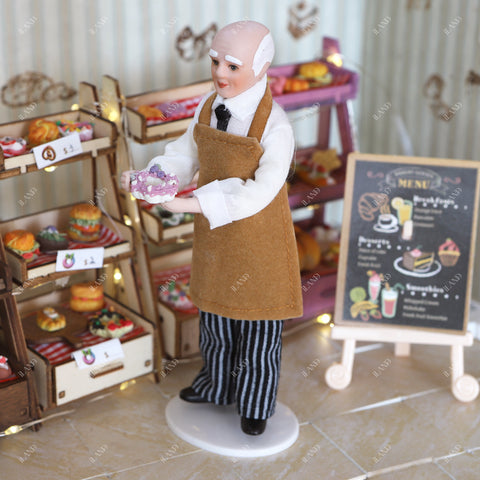 1:12 Scale Shopkeeper & Chef Doll Set