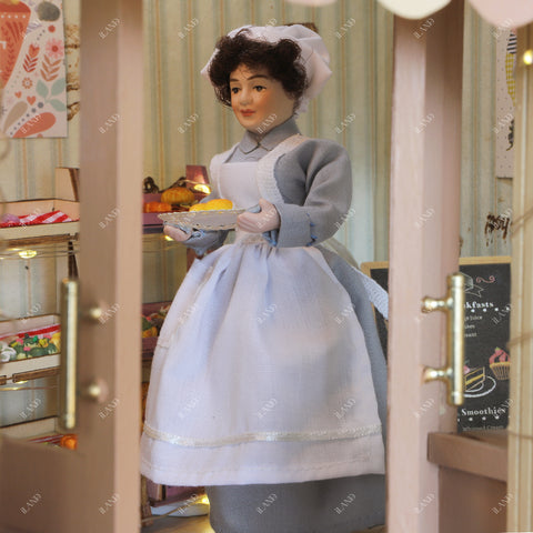 1:12 Scale Shopkeeper & Chef Doll Set