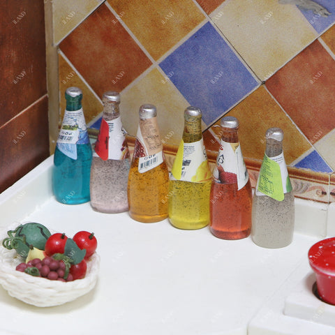 Miniature Wine Bottles & Glasses Set 42Pcs