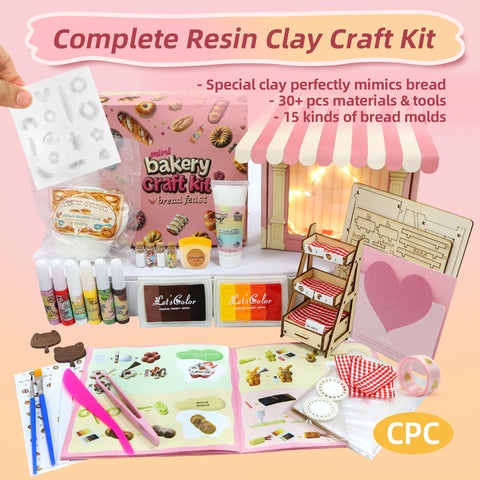 Air Dry Clay for Kids Craft Kits Mini Food 1/12 Accessories