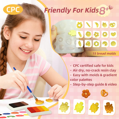 Air Dry Clay for Kids Craft Kits Mini Food 1/12 Accessories