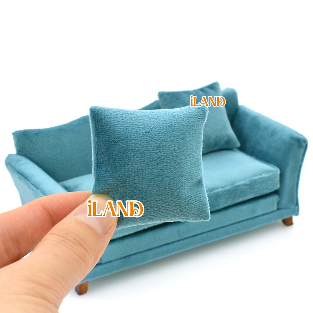 Mini House Sofa Figurine Adorable Tiny Sofa Model Miniature Couch Prop Mini House Decoration