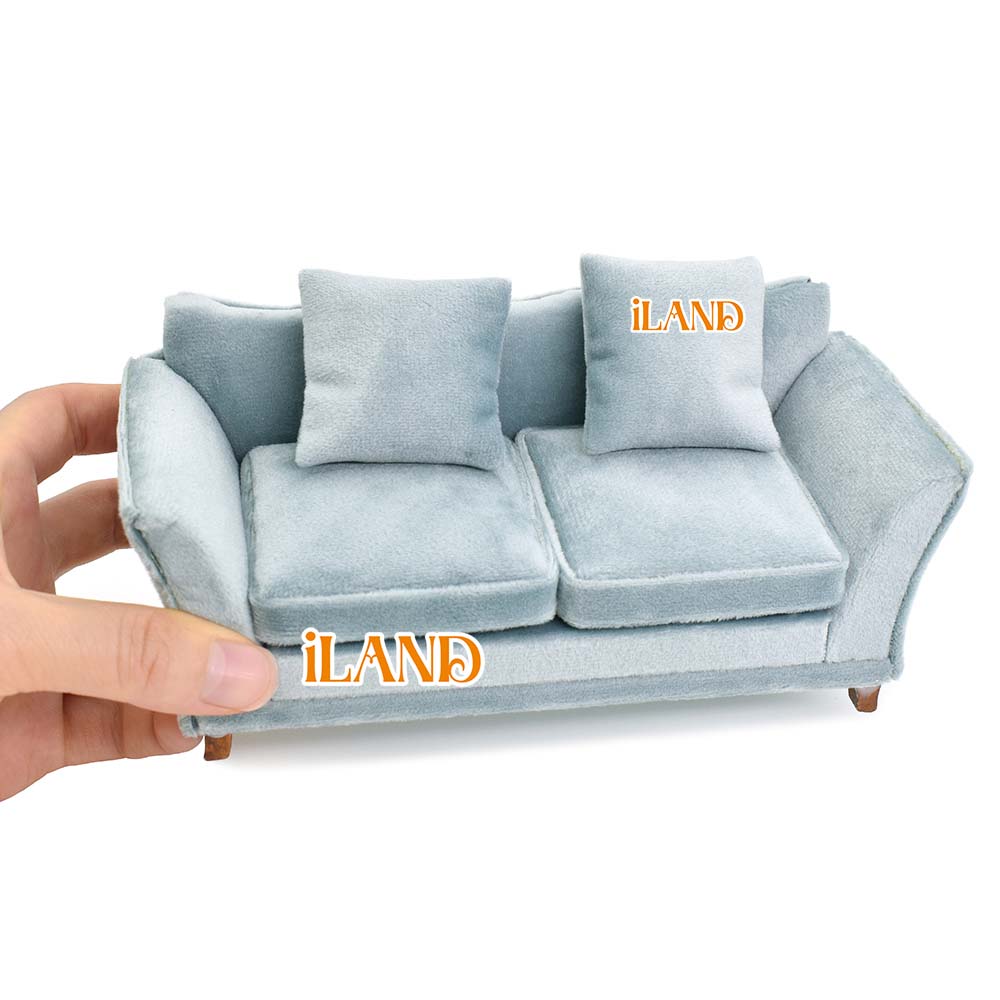 thumbnail image 2 of GLEAVI Miniature Dollhouse Furniture - Plastic Sofa For Dollhouse Decor 2 of 10