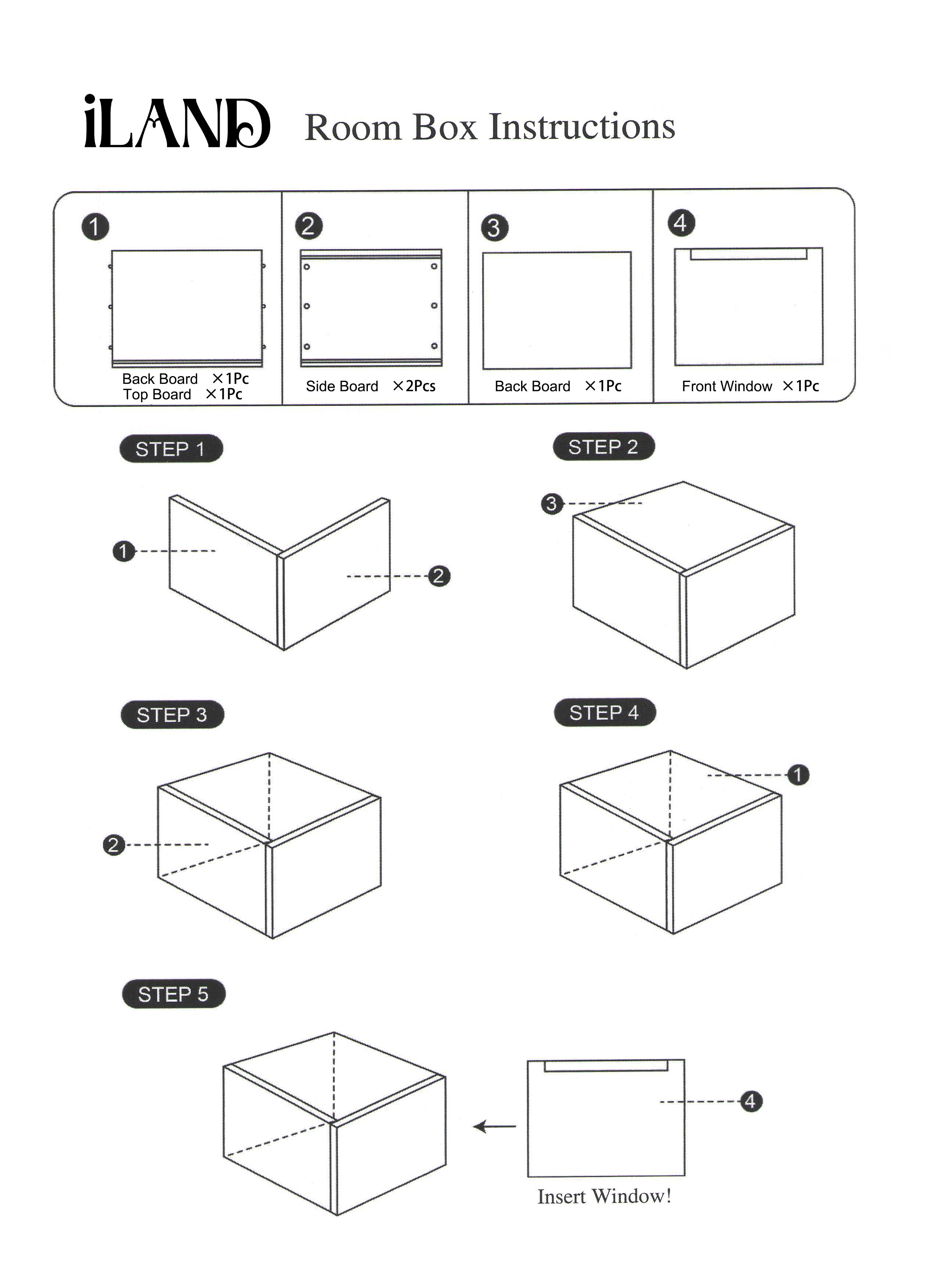 Quickbuild Display Case, Dollhouse Room Box – iLAND