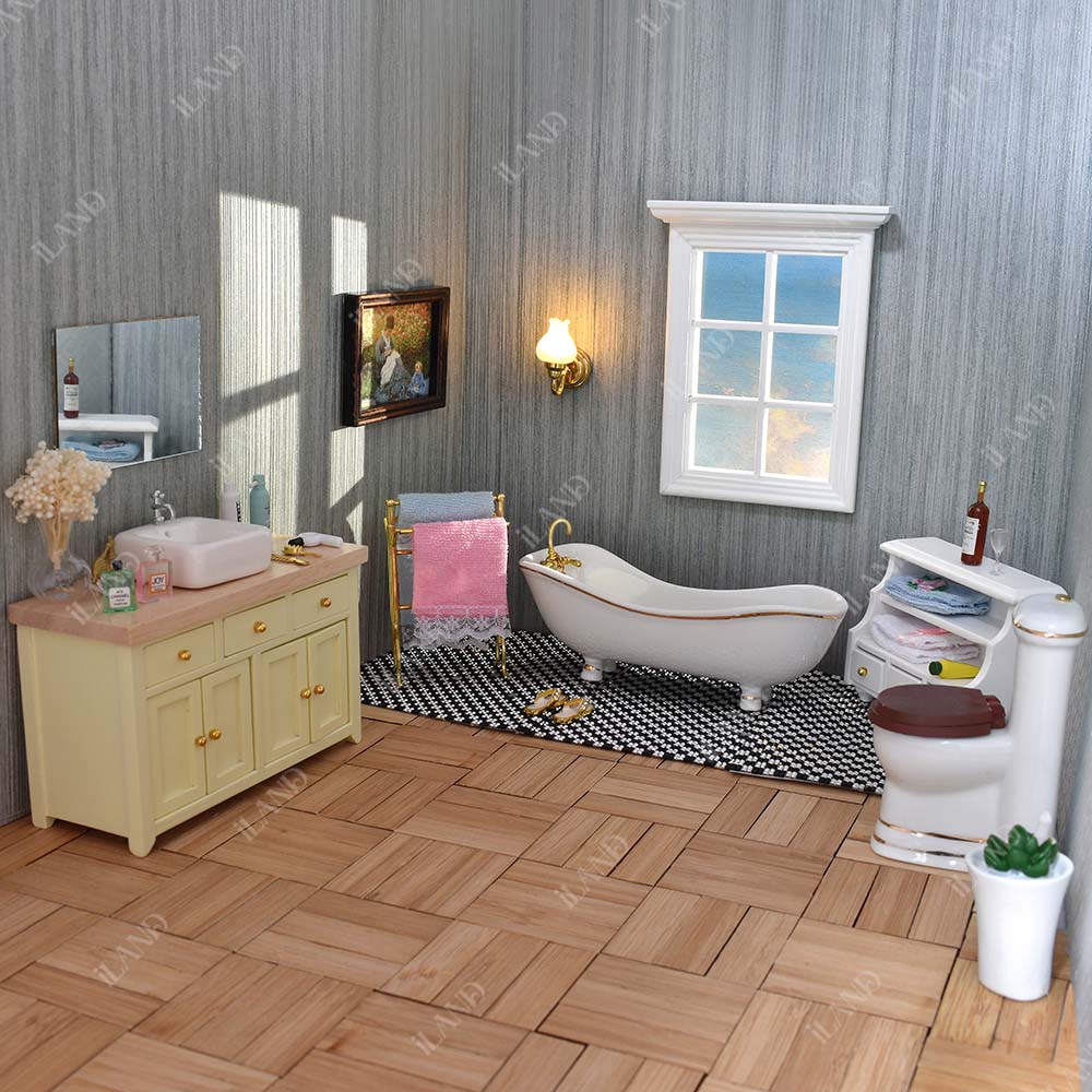 Dollhouse bathroom 2025 accessories
