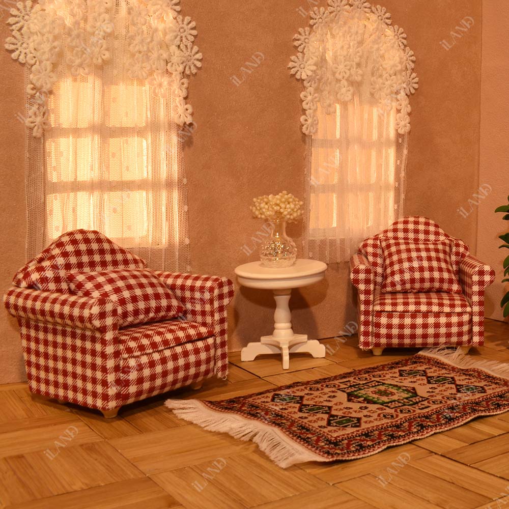 Country Style Living Room Set 4pcs Iland